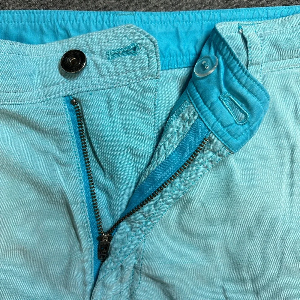 Lululemon Athletica Commission Shorts Mens 34 Turquoise Blue Golf 9 Inseam